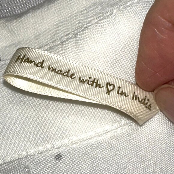 French Bulldog Print Rayon Button-Up Shirt M • Dog Lover Cottagecore Whimsical - Picture 5 of 5